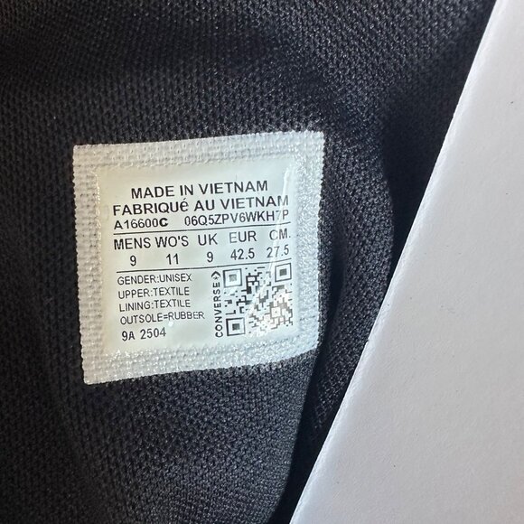 ⭐Converse Chuck Taylor XXHi Leather Straps 9 Men's Sneakers Boots Black A16600C⭐ - Picture 9 of 9